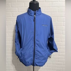 Vintage Polo Sport Ralph Lauren Jacket Mens XL Blue Nylon‎ Windbreaker Full Zip